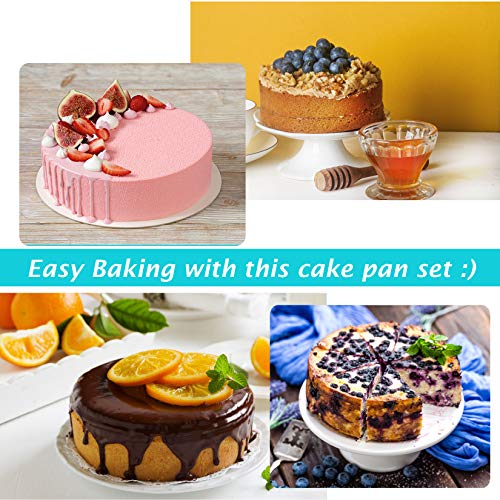 PP-CHEF-9-inch-Round-Cake-Pan-Set-of-2-Stainless-Steel-Bakeware-Tier-Cake-Pan-Set-Easy-Releasing-Cleaning-Oven-Dishwasher-Safe-9-inch-x-2-inch PP CHEF 9 inch Round Cake Pan Set of 2 Stainless Steel Bakeware Tier Cake Pan Set Easy Releasing Cleaning Oven Dishwasher Safe 9 inch x 2 inch