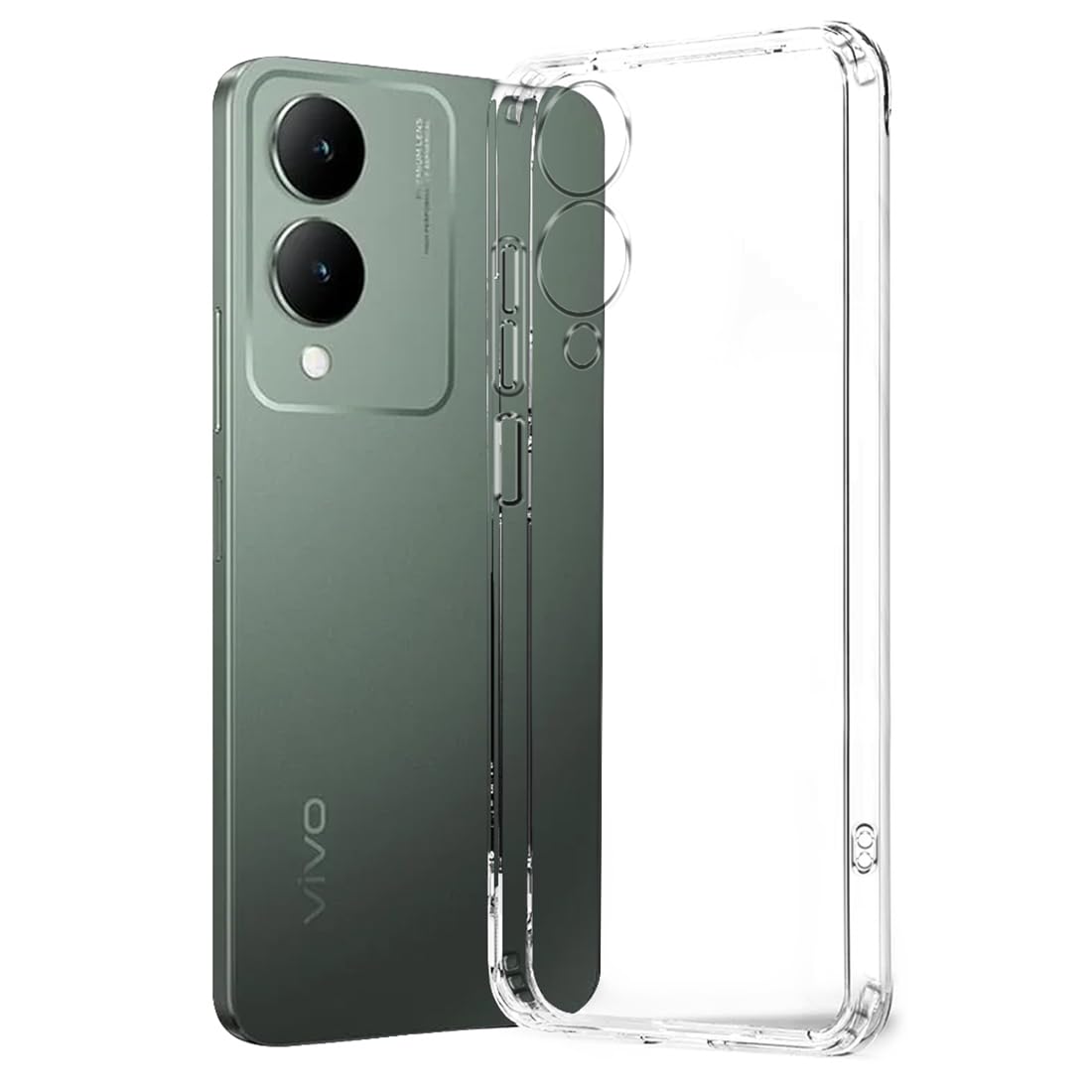 Fashionury Ultra Soft Crystal Clear Back Case Cover for Vivo Y17s Shockproof Design | Camera Protection Bump | Clear Back | Bumper Case Cover for Vivo Y17s (B0CLK86MTT) Amazon Price History, Amazon Price Tracker