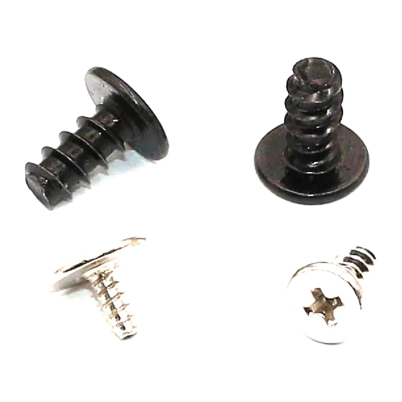Viti, Viti autofilettanti, Vite autofilettante a Testa Piatta Ultra Sottile Super Bassa M1.8 M2 con Testa a Croce Phillips 30 Pezzi(Black Zinc,M2x3.5mm)