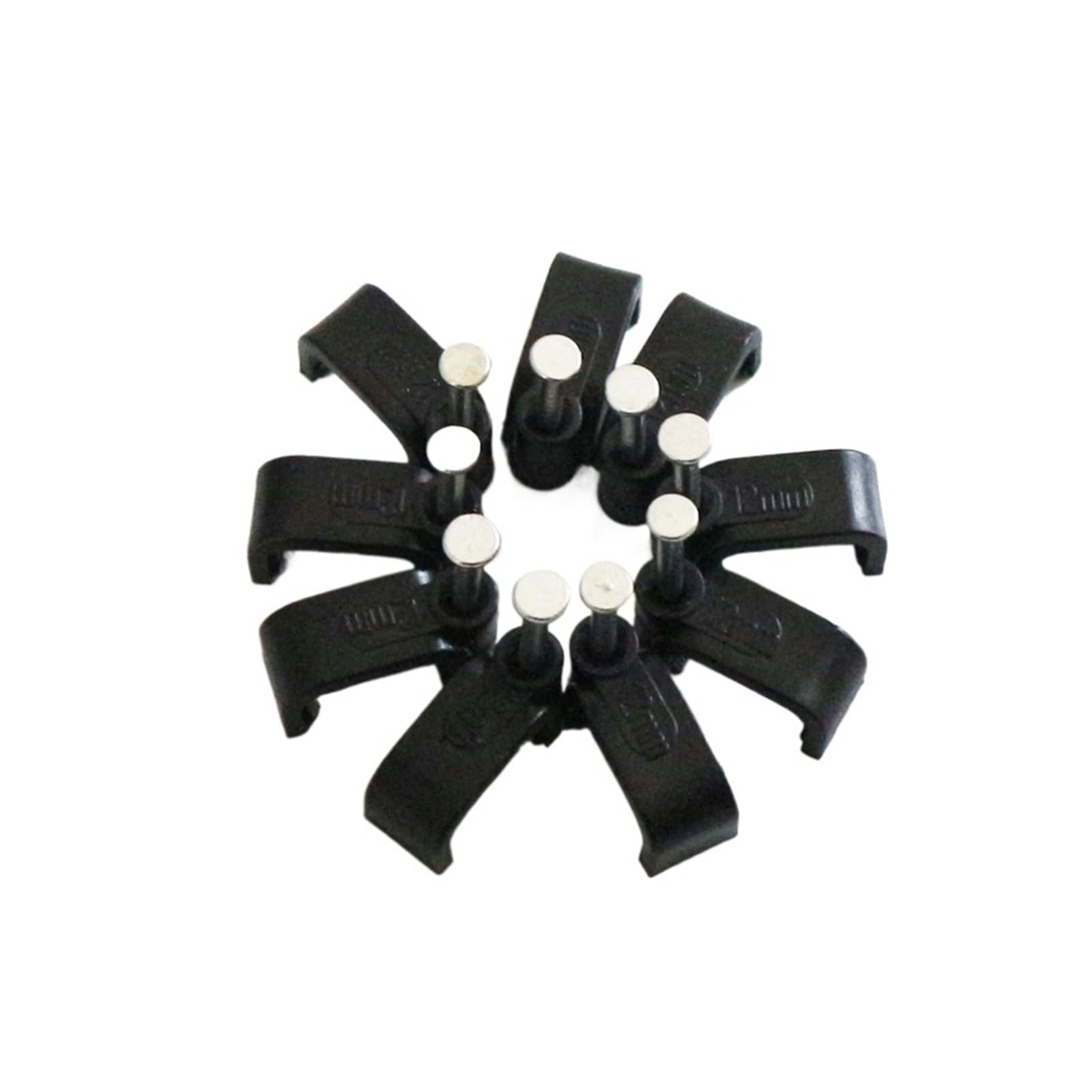 Kabel posprzątany Zaciski do gwoździ do kabli, zaciski do drutu, 100 szt. Płaskie paznokcie zacisk do kabli do montażu na ścianie domu DIY zacisk kwadratowy mocowanie kart biurowych (9mm)(12mm)