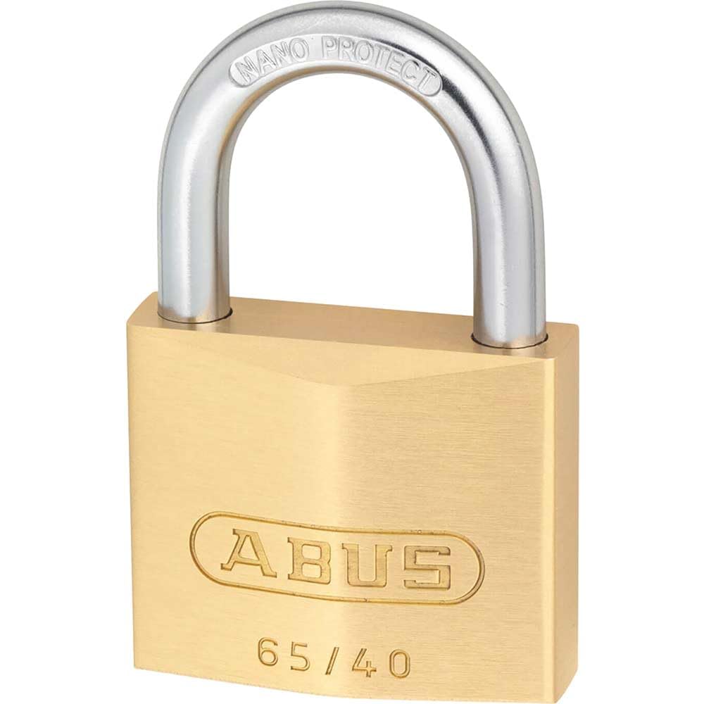 Abus 65 Series Compact Brass Padlock Keyed Alike 40mm Standard 6404