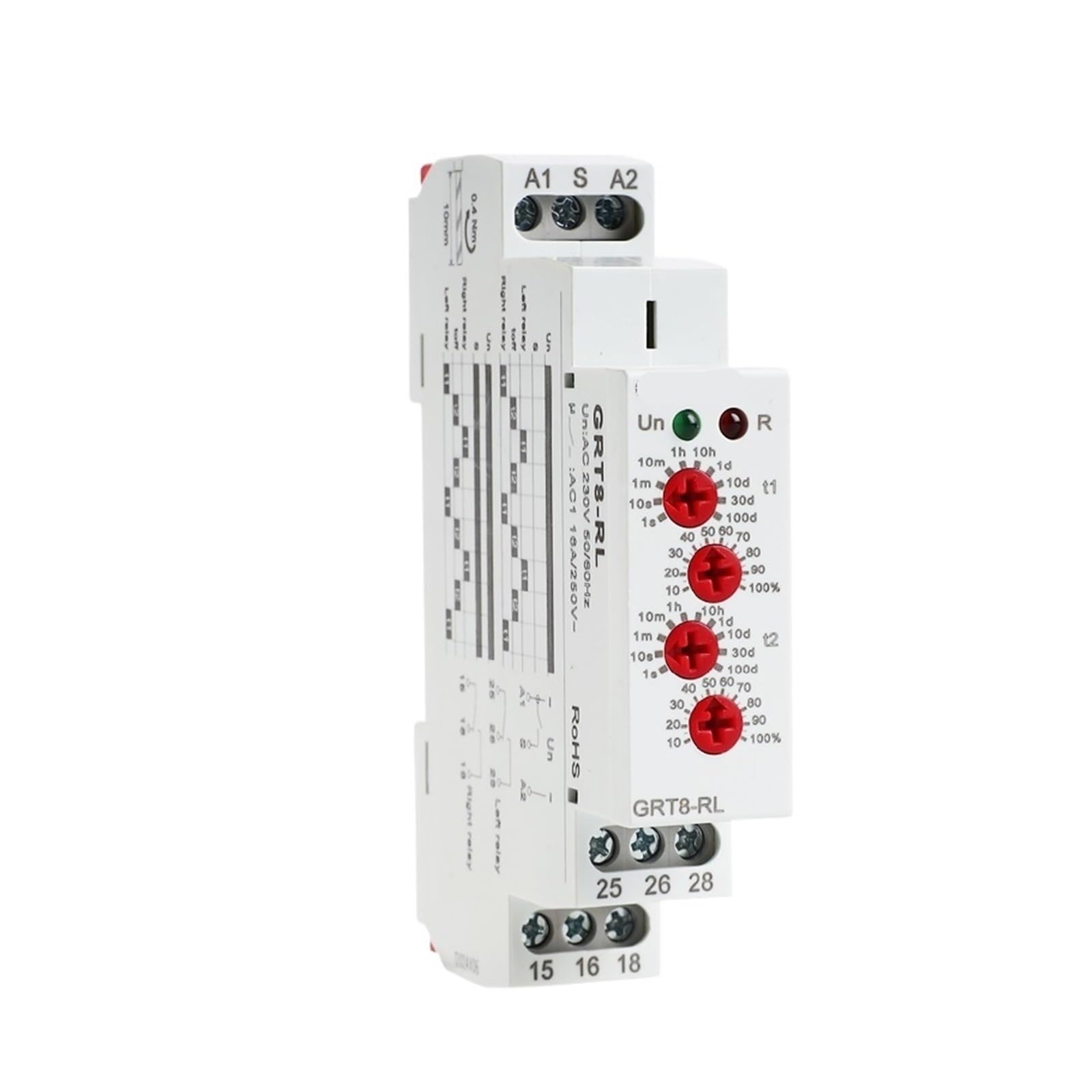 OSHZIKJII Relay 230V or AC/DC12-240V(GRT8-RL ACDC12V-240V)