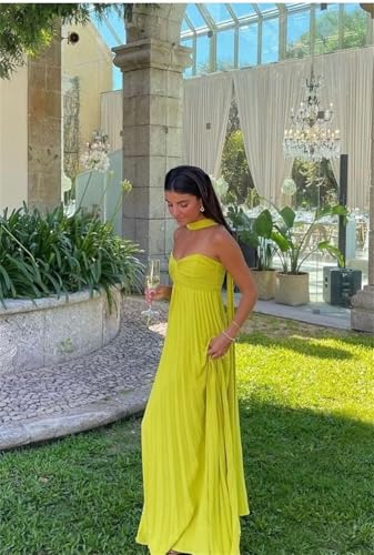 Strapless Chiffon Bridesmaid Dresses for Wedding Women's A-Line Pleated Formal Evening Dress with Scarf4