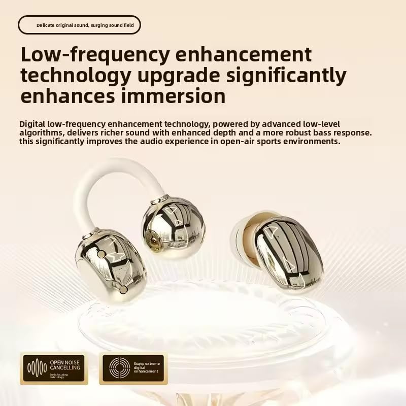 Sleep Earbuds - Auriculares inalámbricos Bluetooth 6.0, juego de auriculares duales 2 en 1, intrauditivos y con clip, controlador de 10 mm, batería de 32 horas, IPX5, pantalla LED para