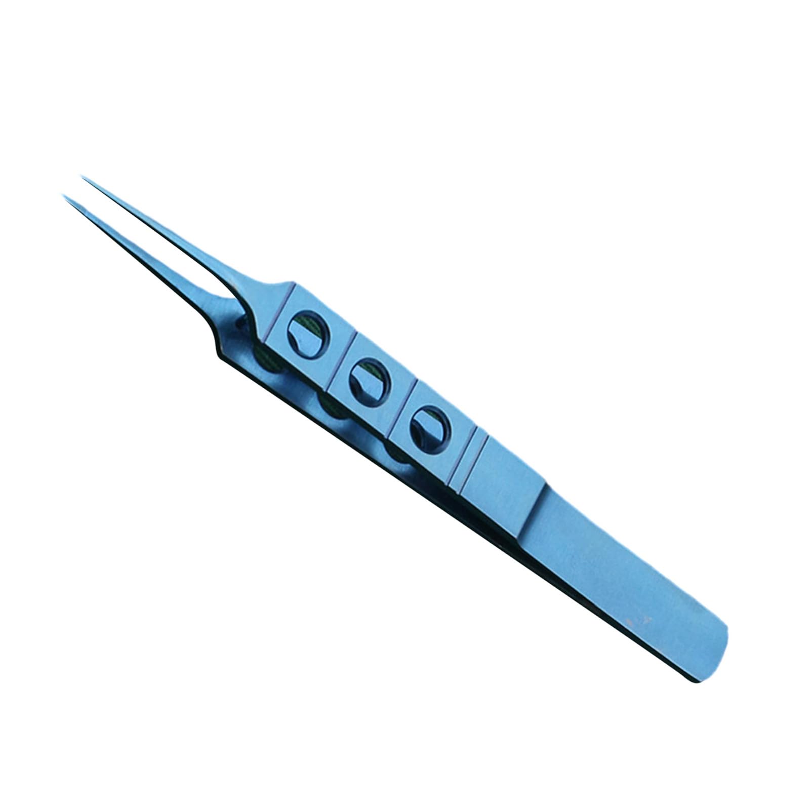 Pinzas para párpados de acero inoxidable 11 cm plataforma de gancho sin dientes quirúrgicas