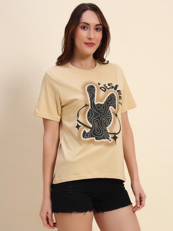 Image of THE DRY STATE Women Loose Fit Half Sleeve T-Shirt