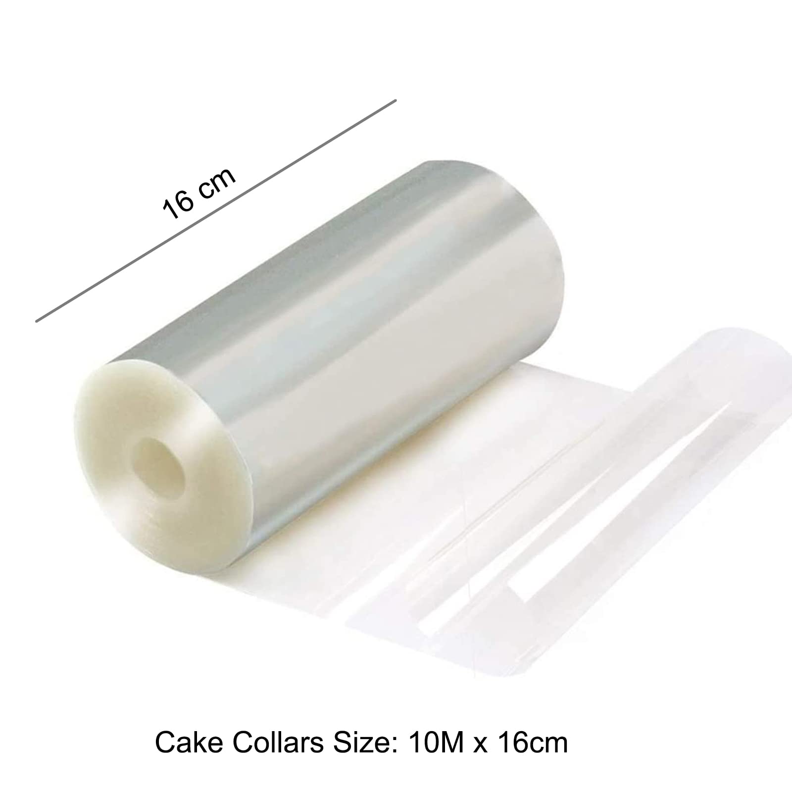 Cake Decorating, Cake Collars 16cm x 10m, Acetate Rolls, Clear Cake Strips, Transparent Cake Rolls - Image 2
