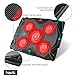 havit 5 Fans Laptop Cooling Pad for 14-17 Inch Laptop, Cooler Pad with LED Light, Dual USB 2.0 Ports, Adjustable Mount Stand (Red)
