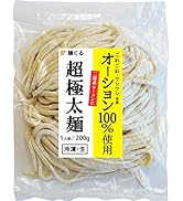 二郎系 超極太 オーション生麺（200g 冷凍）ラーメン つけ麺 [ごわごわ・ワシワシ食感] 麺くる (麺のみ, 12食)