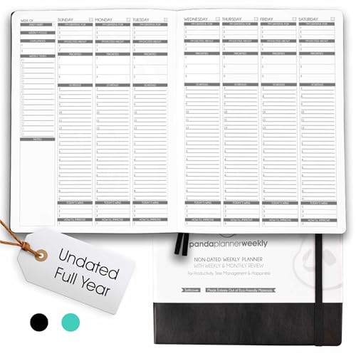 Panda Planner Weekly 2026, Undated Weekly Planner for Office, School & Home – 8