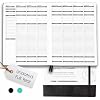 Panda Planner Weekly 2026, Undated Weekly Planner for Office, School & Home 8x11 Soft Vegan Leather Organizer Notebook with To-Do Lists, Habit Tracker, Notes & Agenda Black