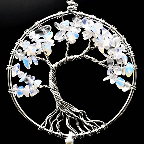 Littlear Dream Catcher Handmade Tree of Life Dream Catchers with Feathers Wall Hanging Home Decor Dia 4.3" (NO.20)