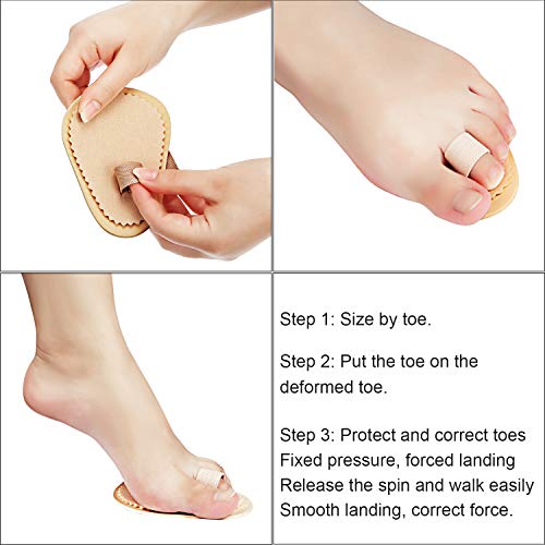 Image of BBTO 12 Pcs Budin Toe Splint Hammer Toe Straightener Support for Men Women