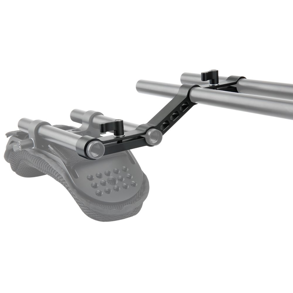 NICEYRIG DSLR Spalla Rig15mm Rail Clamp Z-shape Railblock per sistema di supporto asta 15mm