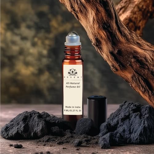 Essent Musk Rizali | Powerful & Masculine Musk Unisex Roll-On Attar Long-Lasting Woody & Spicy Fragrance |0.27 fl. oz. (8 ml)