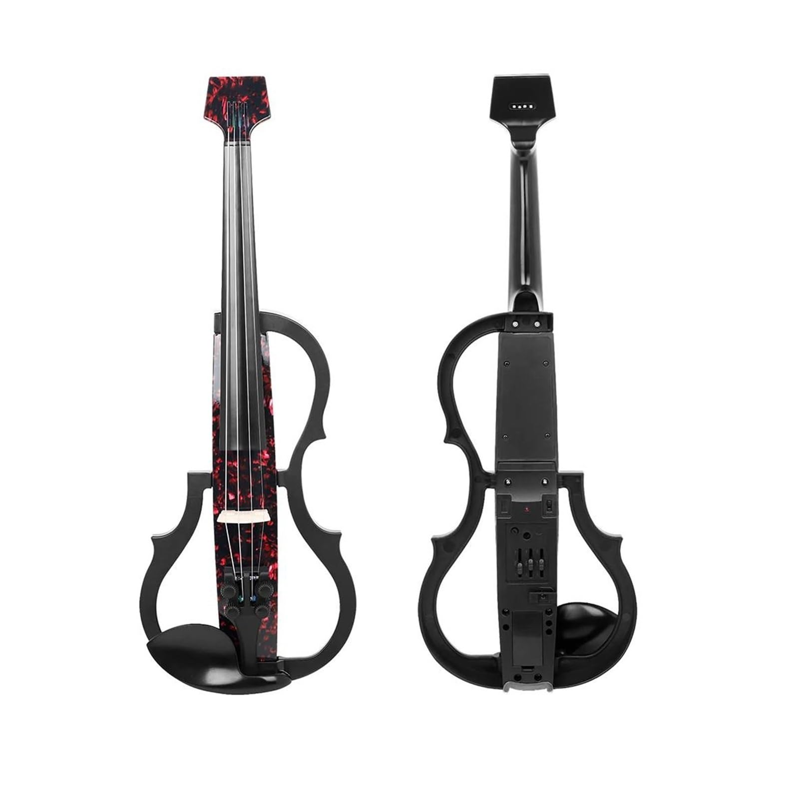Violín Eléctrico 4/4 Con Auriculares Para Principiantes Instrumento De Violín(1set)