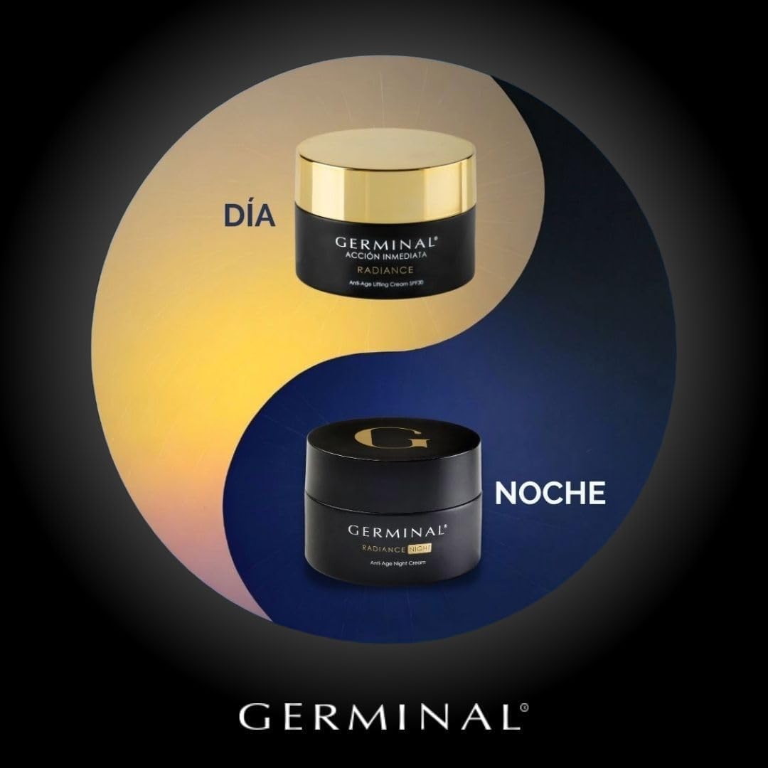 Germinal Radiance - Crema Antiedad con Efecto Lifting | Crema Facial Antiarrugas | Acción Inmediata | Nutritiva y Reafirmante | Pieles Maduras | 50 ml