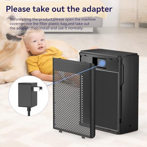 Air Purifiers for Home Pets Covers Up to 1500 Sq Ft,H13 Hepa Filter with Washable Pre-Filter,Pet Hair Dander Smoke Air Cleaner,22 dB Quiet Sleep for Living Room Bedroom Kitchen,P280 (Black) - Image 7