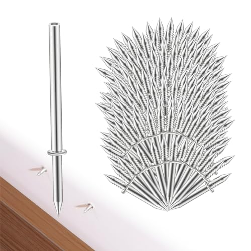300pcs Double Head Skirting Thread Seamless Nail Double Head Nails Double Side Nails With 3 Installation Barrels for Skirting Seamless Nails Double-Head Screw Solid Wood Baseboard Screws - Image 2