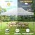 Cobizi Heavy Duty 10x15 Pop up Canopy Tent with sidewall, Easy up Canopy Outdoor Tent for Backyard Party Wedding, Event Shelter Commercial tent with Roller Bag Waterproof UV 50+ (Upgraded Legs), White