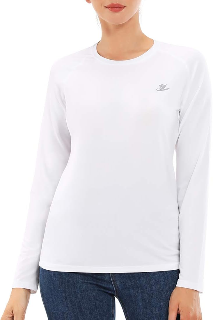 DEVOROPA Women's SPF Shirts UPF 50+ UV/Sun Protection Long Sleeve Outdoor Performance Sun Shirt