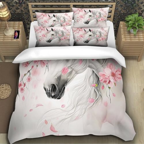Housse de couette hypoallergénique microfibre douce fermeture éclair King - 5
