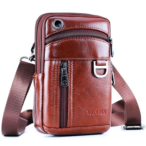 Funda de piel de alta calidad para el teléfono, bolsa de cigarrillos, unisex, funda vertical con clip para cinturón, funda de transporte con ranuras para tarjetas, compatible con iPhone Samsung
