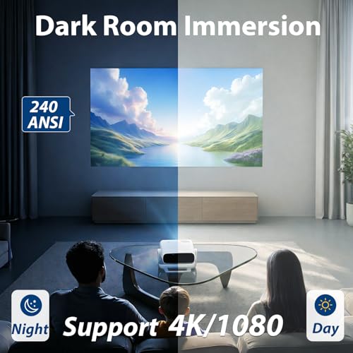 Portable Smart Projector 4K Support