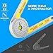 Miter Saw Protractor Angle Ruler, 360 Degree Measure Tool ,Angle Finder Gauge with High Accuracy Bubble Level for Carpenters and All Building Trades