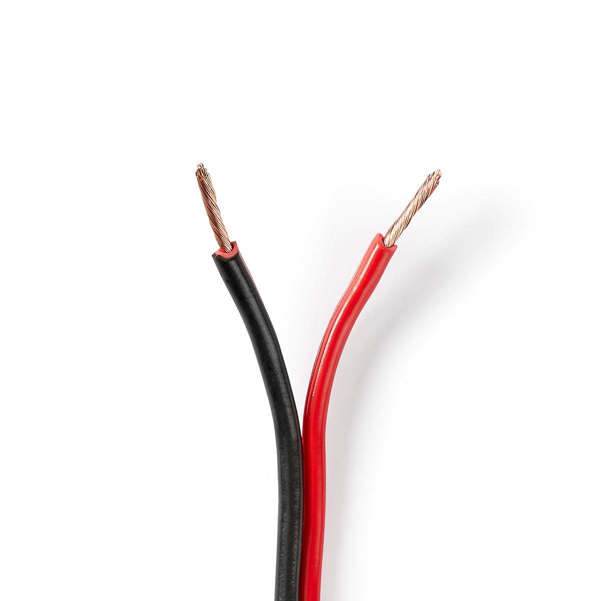 Nedis - Kabel głośnikowy - 2x 1,50 mm² - CCA - 100 m - okrągły - owinięty - PCW - przezroczysty