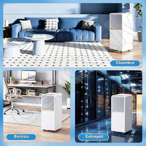 GerCxxly Climatiseur Mobile réversible 14 000 BTU Cool - Mise en situation et vue d'ensemble du dispositif