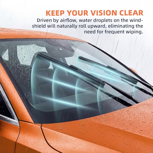 Image of Silicone Windshield Wipers 24 and 19 Replacement for Toyota Camry 2006-2001 /Chevy Malibu 2015-2013 /Dodge Journey 2020-2011 OEM Quality Windshield Silicone Wiper Blades for My Car(Set of 2)