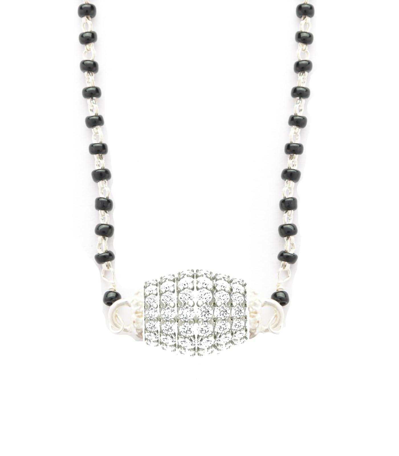 Gargi by P.N. Gadgil and Sons | 925 Sterling Silver | Studded Drum Cylinder Mangalsutra | Gift for Wife & Women | With Certificate of Authenticity and 925 Stamp (B0CWY17RN5) Amazon Price History, Amazon Price Tracker