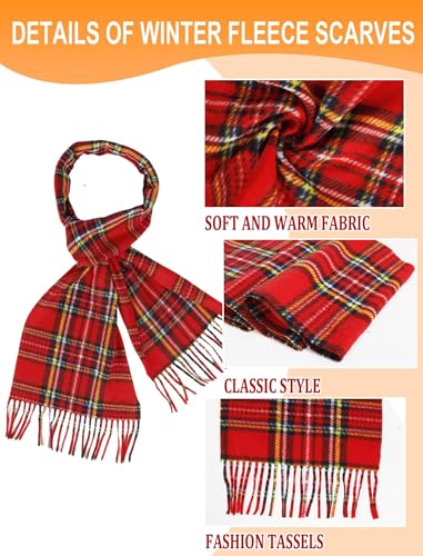 36 Pack Winter Scarves plaid scarf Warm Winter Scarf Bulk for Men Women Homeless Care Christmas3