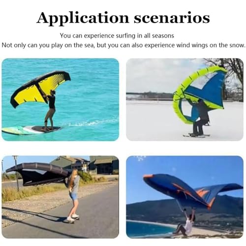 Planche de surf gonflable avec fenetre transparente de 5m2 pour le kitesurf - 6
