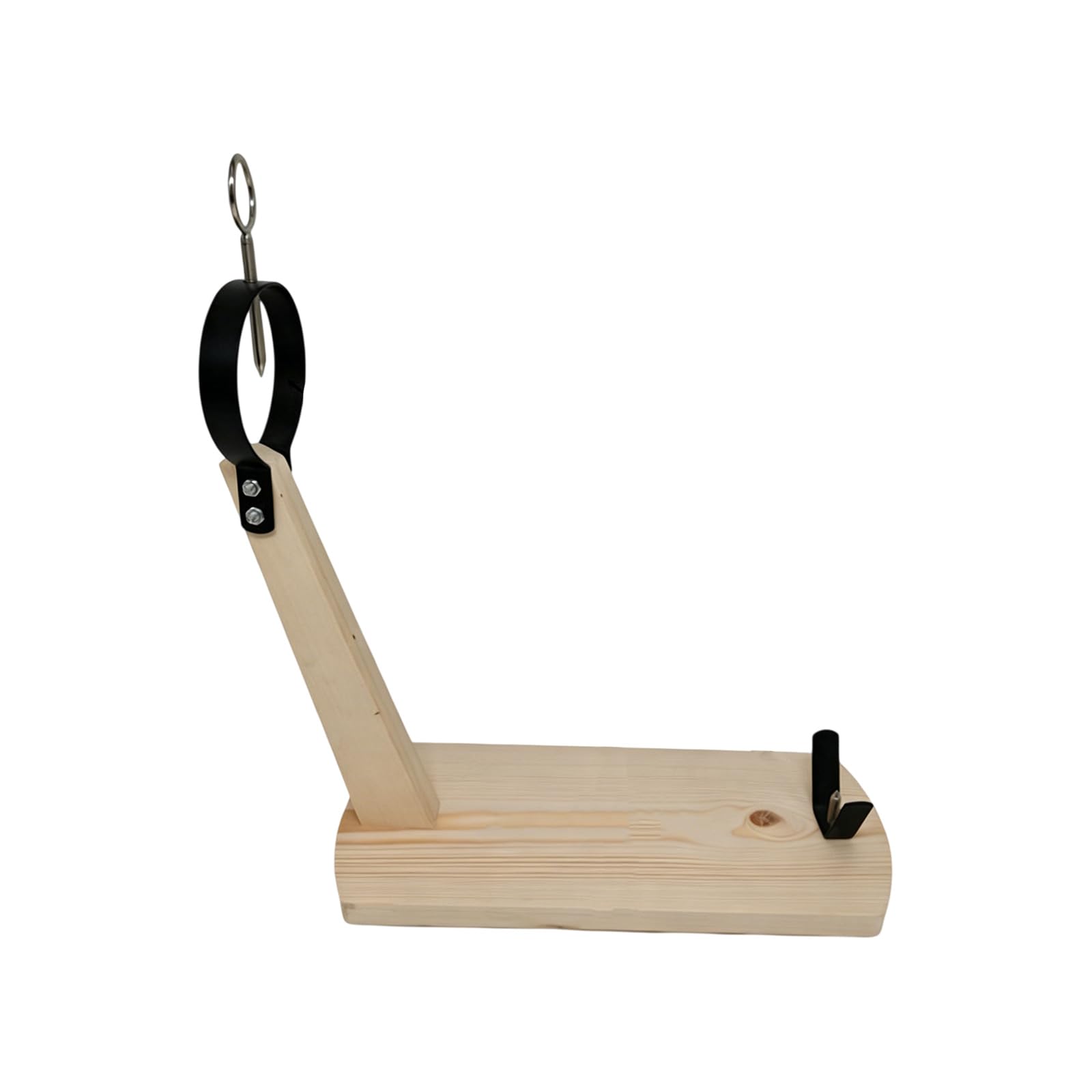 Xjdzineq Functional Pine Wood Meat Display Stand with Not Slip Bottom Perfect for Holiday Dinners and Home Kitchens Sturdy Pork Stand