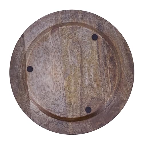 Platos decorativos de madera de mango SARO LIFESTYLE, set de 4 miniatura 2