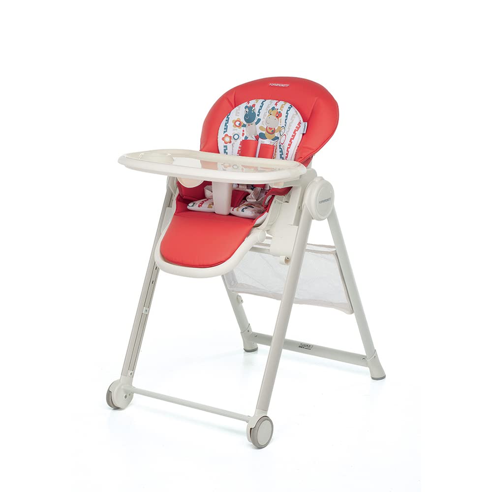 Foppapedretti Seggiolone Sdraietta Misterchef, bambini da 0 a 3 anni (fino a 15 Kg), Seduta/Poggiapiedi/Schienale Regolabili, Cesto Porta Oggetti, Stabile, con Imbottitura Lavabile, Circus