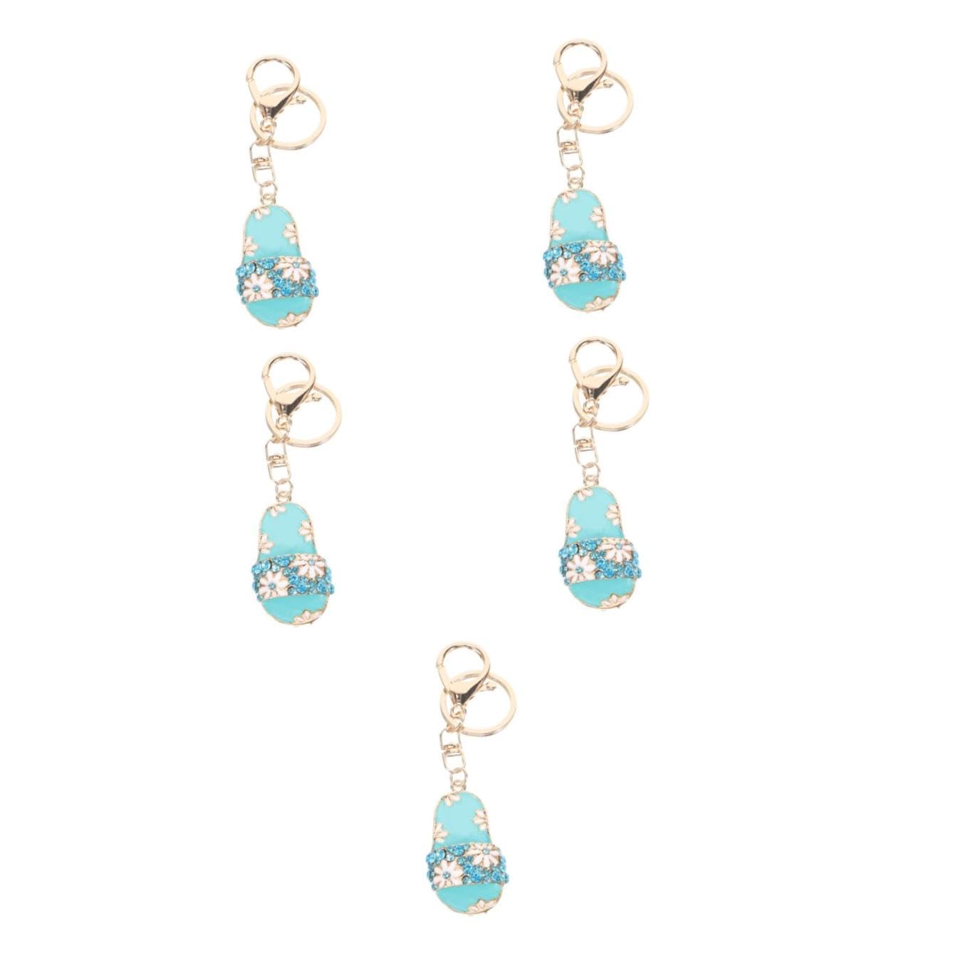 BESTYASH catena chiave delle pantofole portatile gelatto chain strenne peluche moschettone chiave adornare portachiavi auto pendenti decorativi bel ciondolo a catena chiave Metallo