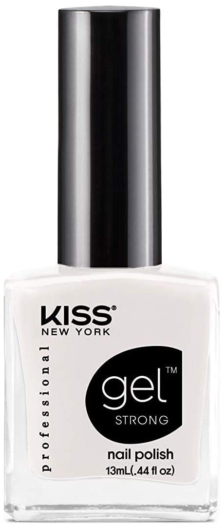 Kiss Gel Strong Nail Polish Knpc032 French, White, 13 Ml