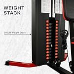 Fitvids Home Gym Equipment, Multifunctional Full Body Workout Weight Machine Station with Weight Stack, All in One Exercise Equipment with Pulley System & Seated Rowing for Home Gym Strength Training - Image 3
