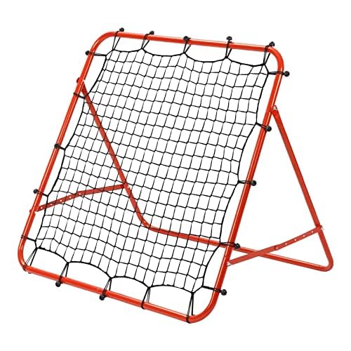 MutiwillFootball Training Goal Rebounder Net,Football Training Equipment,100X100CM,Kids Children Soccer Kickback Target Goal Play Garden Outdoor