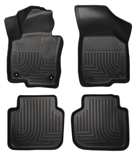 Husky Liners Weatherbeater Floor Mats | Fits 2012-2022 Volkswagen Passat | Front & 2nd Row, 4-pc Black - 98681