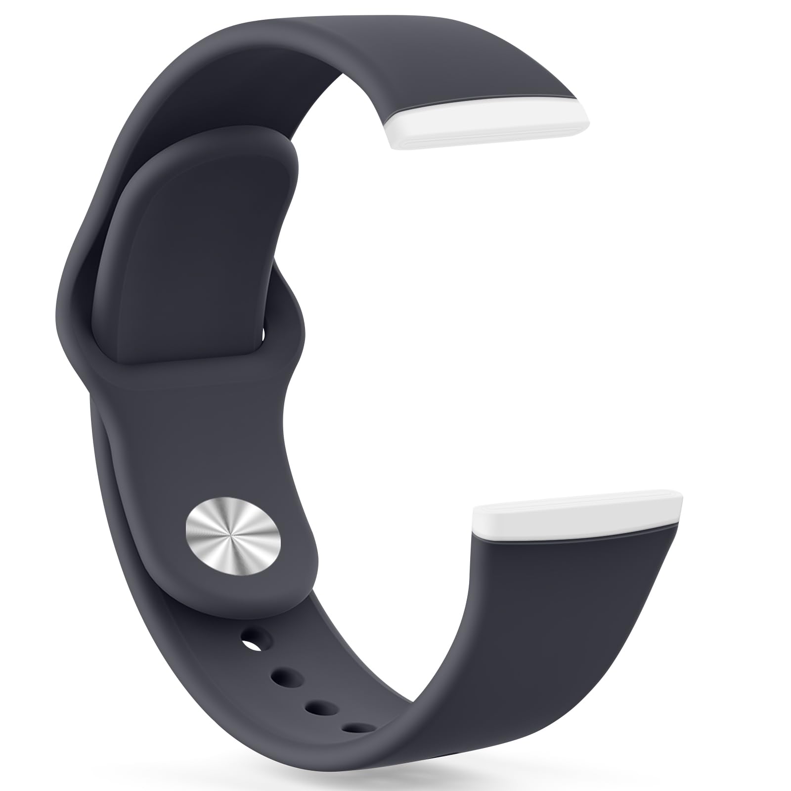 Tobfit Silicone Band for Fitbit Versa 3 4 Fitness Tracker,Soft Sport Strap for Fitbit Sense Fitness Tracker (Watch Not Included), Adjustable Wristband with Metal Buckle for Men Women-image-10