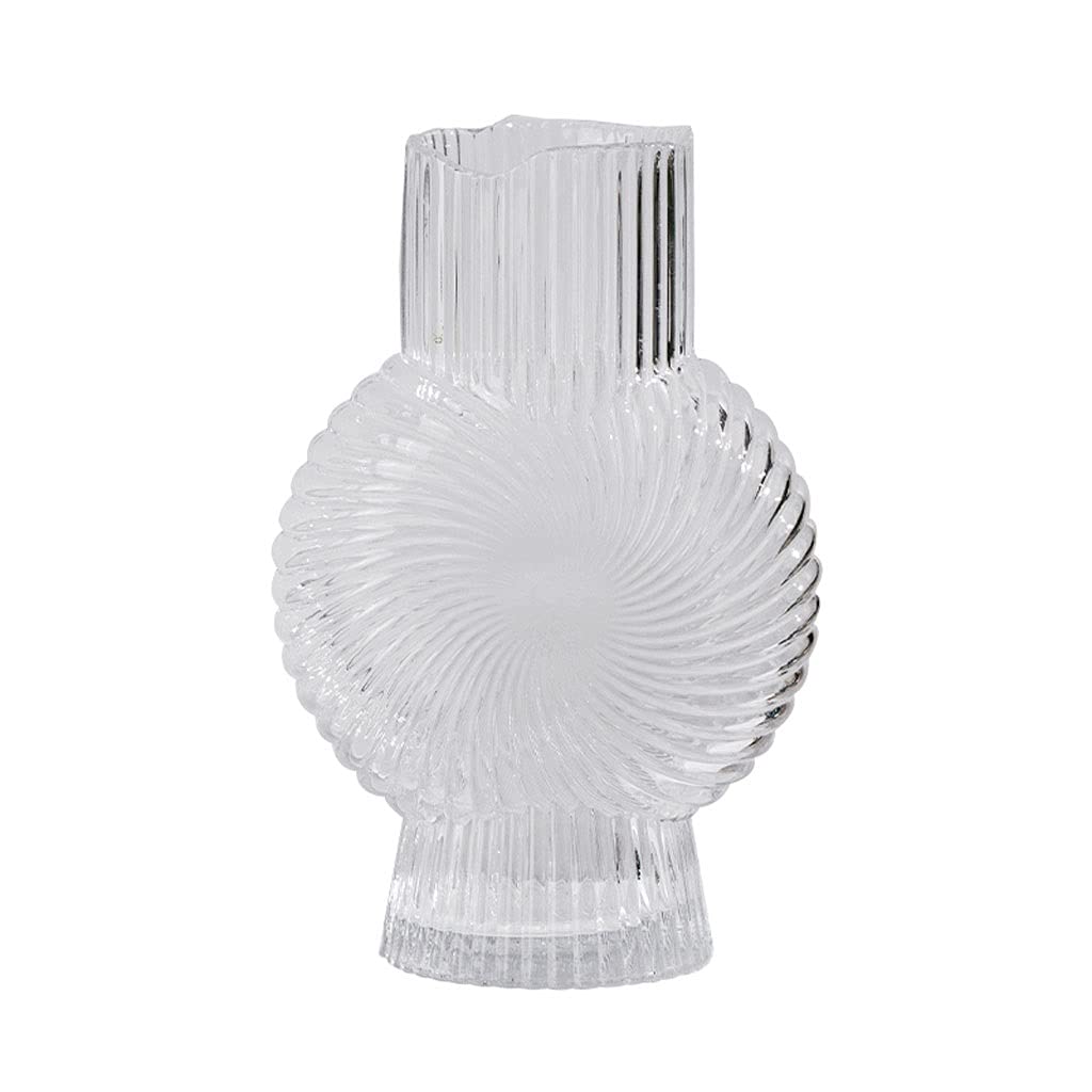 Vase en verre cristal TUSUOD chic pour meuble TV de salon moderne