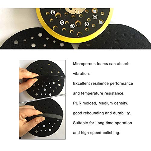 Multi-Hole Sander Pad 6" pour éliminer la poussière de meuleuse - 6