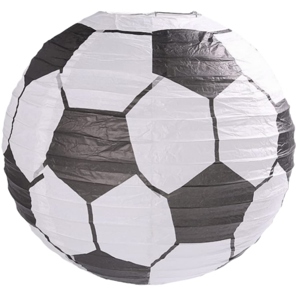 Stakee Football Paper Lantern Chinese Hanging Lanterns Sports Party Paper Lantern Paper Lantern For Soccer Party Decorations