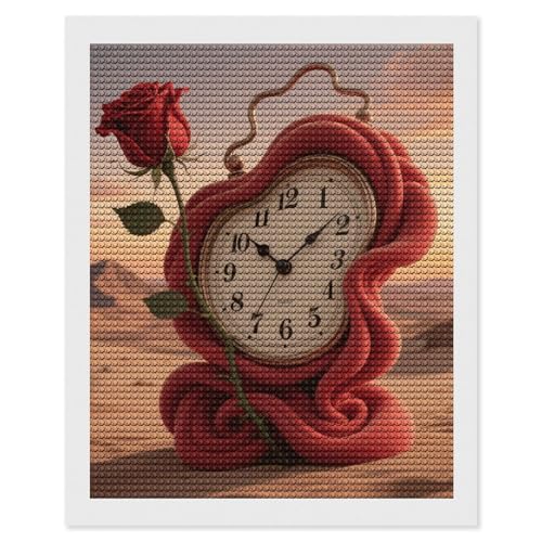 Kit broderie diamant 5D horloge fondante strass adulte DIY