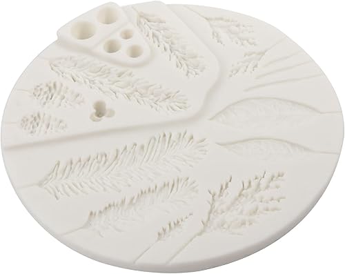 Miniatura 7 de Silicone Fondant Moulds Pine Leaf Shape Cake Border Decoration Tool Chocolate Sugarcraft Mold Kitchen Baking Accessories Silicone Chocolate Molds