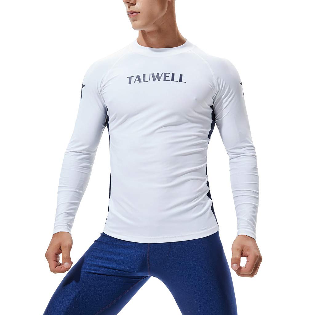 Schwimmen T-Shirt Männer Langarm Rash Guard UV Sonnenschutz Skins Surfen Tauchen
